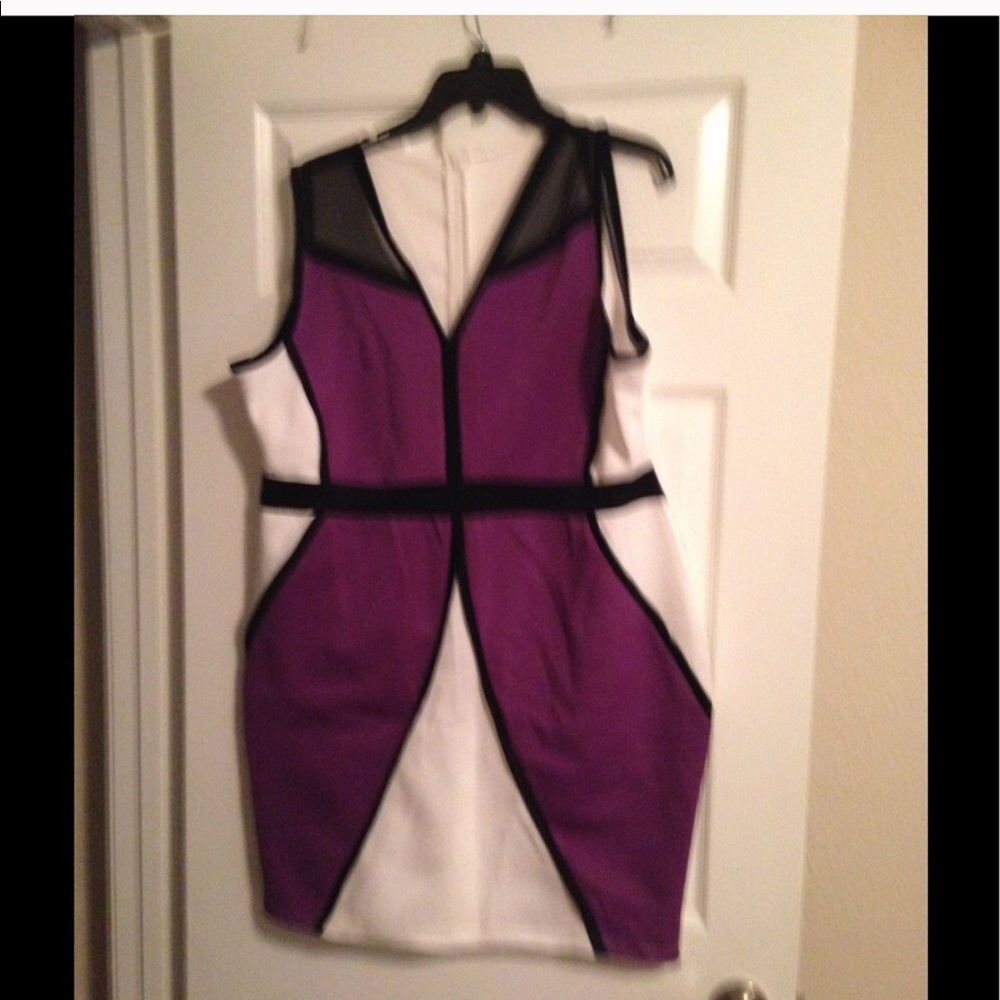 Forever 21 Body Con Colorblock Dress